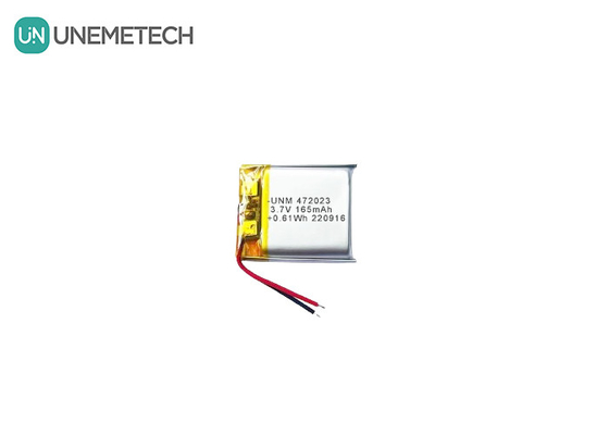 Bateria recarregável Li-Ion Lithium Polymer 3.7V 165mAh 472023 Bateria MP3 Player