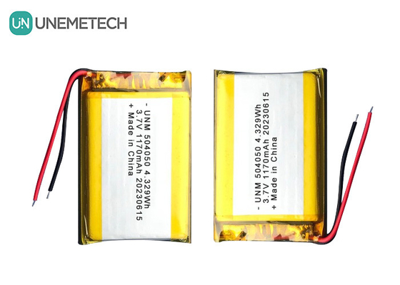 3.7V 1170mAh Bateria recarregável Lipo de integração contínua 504050 Para ferramentas elétricas