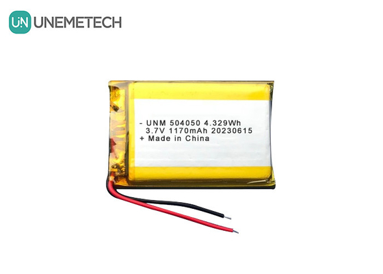 3.7V 1170mAh Bateria recarregável Lipo de integração contínua 504050 Para ferramentas elétricas