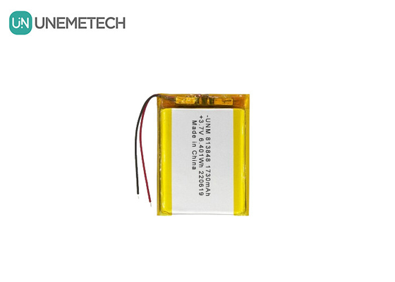 3.7V 1730mAh Bateria de polímero de iões de lítio de grande capacidade 813848 Para banco de energia