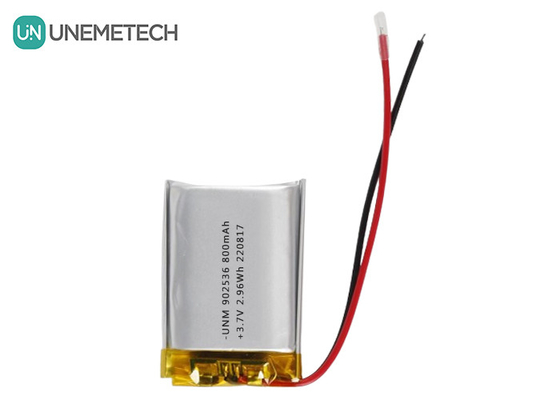 3.7V 800mAh Bateria de polímero de iões de lítio 902536 Bateria recarregável de bolsa para Gamepad