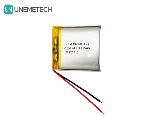 3.7V 1050mAh Custom Compact Design Lipo Bateria 103535 Para projetores em miniatura