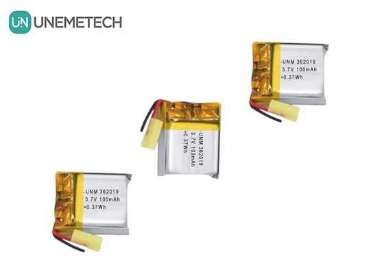 3.7V 100mAh Pequena Bateria de Lítio Polímero 362019 para Auscultador Sem Fio