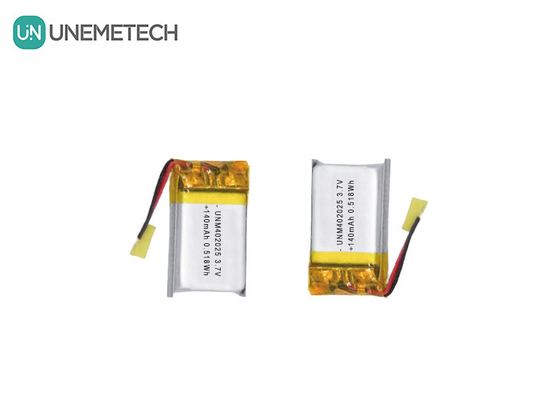 3.7V 140mAh 402025 Bateria recarregável Bateria Lipo para massagistas compactos