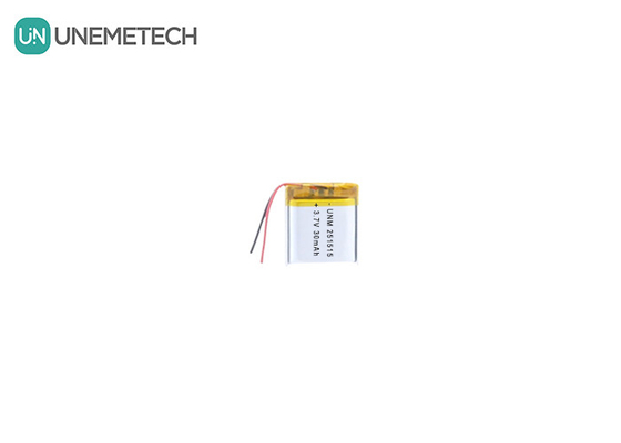 3.7V 30mAh 251515 Pequena bateria Lipo leve para termômetro eletrônico pequeno