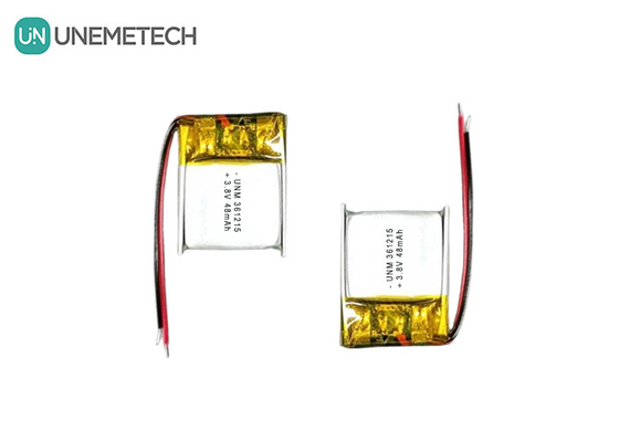 3.8V 48mAh Alta Tensão Pequena Bateria de Lítio Polímero 361215 para Dispositivos RFID