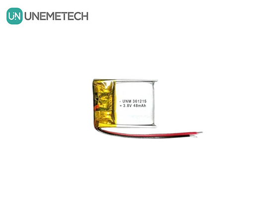 3.8V 48mAh Alta Tensão Pequena Bateria de Lítio Polímero 361215 para Dispositivos RFID