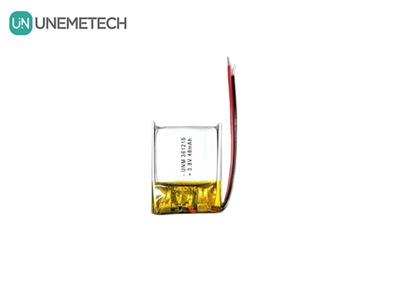 3.8V 48mAh Alta Tensão Pequena Bateria de Lítio Polímero 361215 para Dispositivos RFID