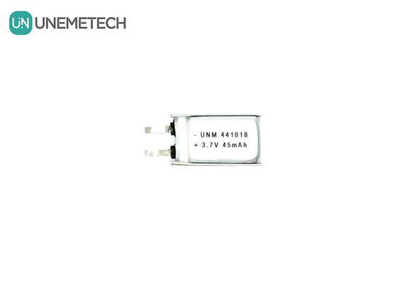 3.7V 45mAh Pequena Bateria de Lítio Polímero de Baixo Peso 441018 para Óculos Inteligentes