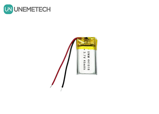 3.7V 45mAh Pequena Bateria de Lítio Polímero de Baixo Peso 441018 para Óculos Inteligentes