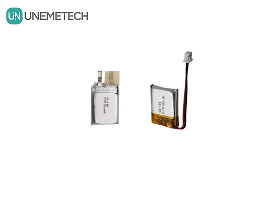 3.7V 50mAh Pequena bateria de polímero de lítio 401419 para pequenos dispositivos electrónicos
