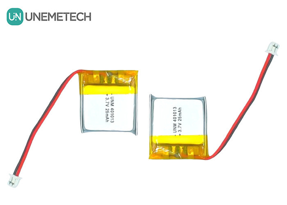 3.7V 25mAh 401013 Bateria recarregável ultra fina e fina de lítio para óculos inteligentes