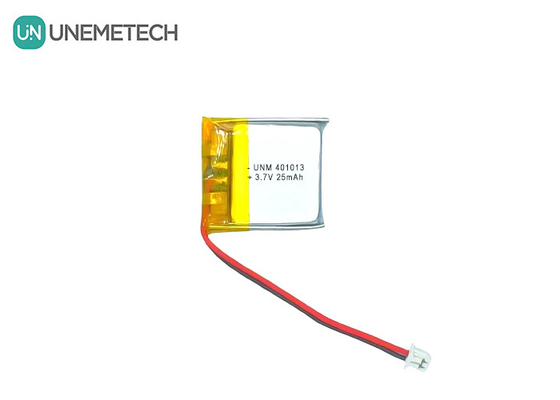 3.7V 25mAh 401013 Bateria recarregável ultra fina e fina de lítio para óculos inteligentes