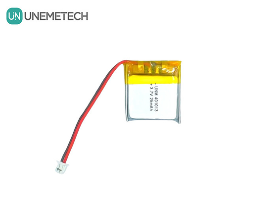 3.7V 25mAh 401013 Bateria recarregável ultra fina e fina de lítio para óculos inteligentes