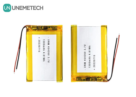 Célula de bateria de iões de lítio e polímero 3.7V 1300mAh 454260 para sistemas solar