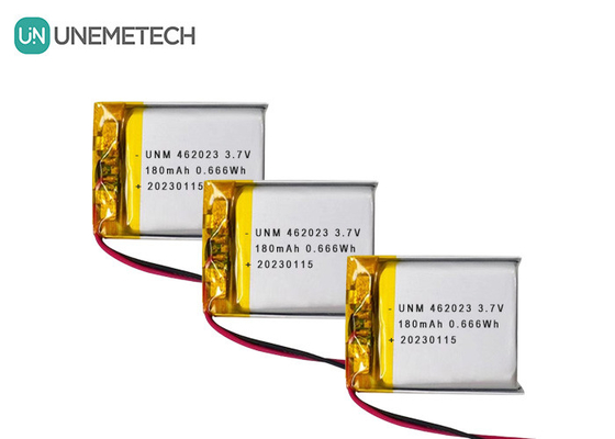 3.7V 180mAh Bateria Li-Ion 462023 Bateria recarregável Lipo para brinquedos eletrônicos