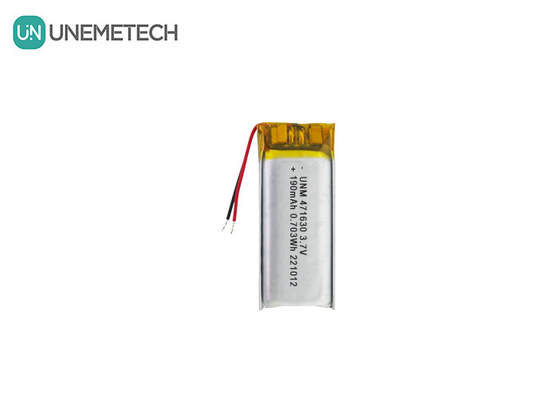 Bateria LiPo certificada CE 471630 3.7V 190mAh Bateria Li-polímero para eletrônicos portáteis