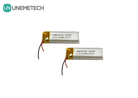 3.7V 145mAh 501232 Compacto Design Bateria de Lítio Polímero Para Máquina de Bolhas