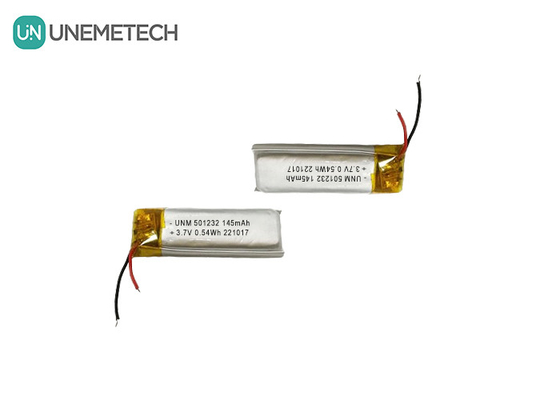 3.7V 145mAh 501232 Compacto Design Bateria de Lítio Polímero Para Máquina de Bolhas