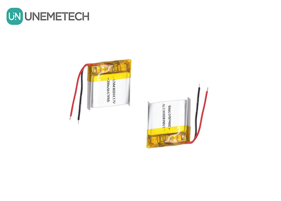 3.7V 200mAh Carregamento Rápido Células de Bateria Li-Ion Polímero 802018 Para Depilador