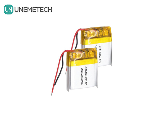 3.7V 250mAh 801823 Bateria Lipo de alta densidade de energia para calculadoras de bolso
