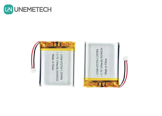 3.7V 350mAh 472730 Bateria de polímero de íons de lítio Bateria Lipo para ratos sem fio