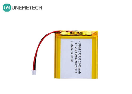 3.7V 2400mAh Bateria recarregável de polímeros de iões de lítio 575957 para balanças eletrónicas