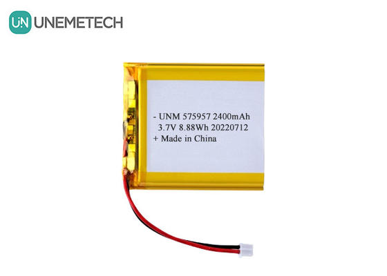 3.7V 2400mAh Bateria recarregável de polímeros de iões de lítio 575957 para balanças eletrónicas