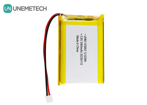 Bateria Lipo de alta tensão 103962 3.8V 3400mAh Baterias LiHV para câmera digital