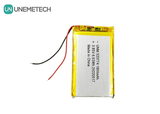 Bateria LiPo de alta tensão 3.85V 1800mAh 533774 Bateria recarregável para pequenos robôs