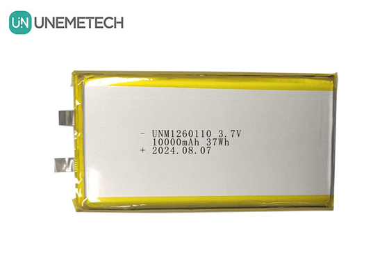 3.7V 10000mAh Bateria recarregável de polímero de lítio de alta capacidade 1260110 Para tablets