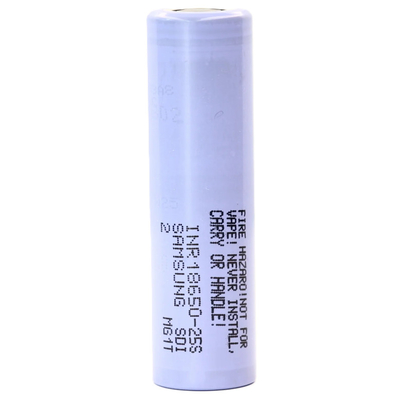 Samsung 25S 18650 2500mAh 20A Bateria 3.6V Célula de íons de lítio cilíndrica INR18650-25S