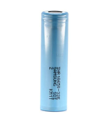 Samsung 32E 18650 3200mAh 6.4A Bateria 3.65V Célula de íons de lítio cilíndrica INR18650-32E