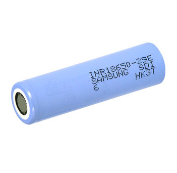Samsung 29E 18650 2850mAh 2.75A Bateria 3.65V Célula de íon de lítio cilíndrico INR18650-29E