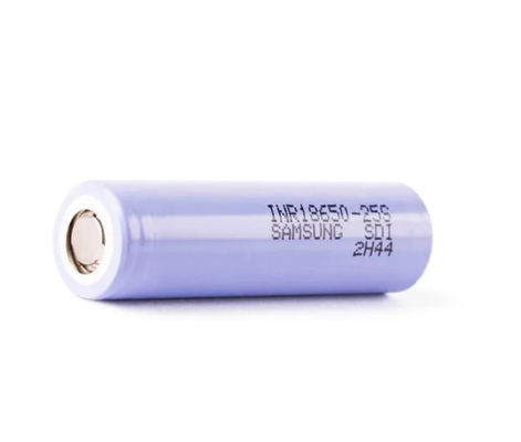 Samsung 25S 18650 2500mAh 20A Bateria 3.6V Célula de íons de lítio cilíndrica INR18650-25S