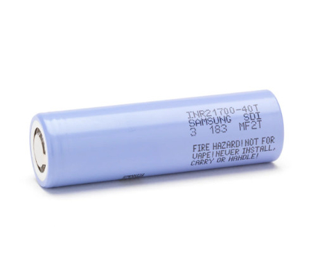 Samsung 40T 21700 4000mAh 35A Bateria 3.6V Bateria de íons de lítio Célula de bateria INR21700-40T