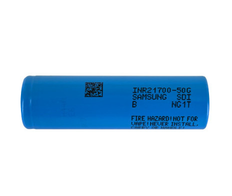 Samsung 50G 21700 5000mAh 9.8A Bateria 3.63V Bateria de íons de lítio Célula de bateria INR21700-50G