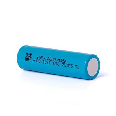 Qualidade Molicel M35A 18650 3500mAh 10A Bateria INR-18650-M35A 3.6V Flat Top Cell Fábrica