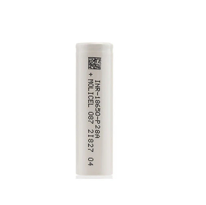 Molicel INR-18650-P28A 18650 Bateria 3.6V 2800mAh com 35A Max corrente de descarga contínua