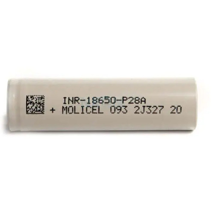 Molicel INR-18650-P28A 18650 Bateria 3.6V 2800mAh com 35A Max corrente de descarga contínua