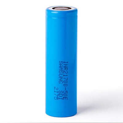 Samsung 50E 21700 5000mAh 9.8A Bateria 3.6V Bateria de íons de lítio Célula de bateria INR21700-50E