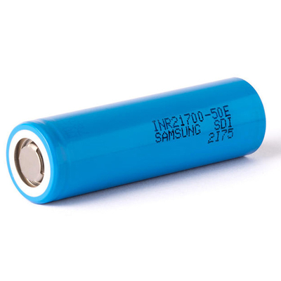 Samsung 50E 21700 5000mAh 9.8A Bateria 3.6V Bateria de íons de lítio Célula de bateria INR21700-50E