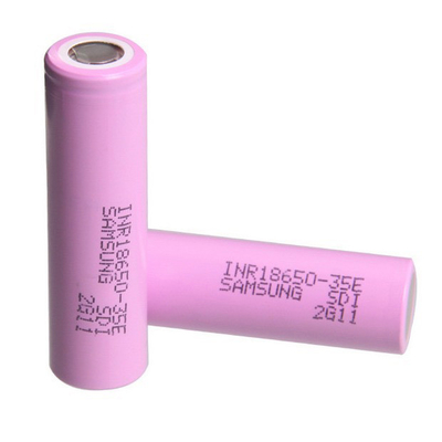 Samsung 35E 18650 Bateria 3500mAh 8A 3.6V Célula de íons de lítio cilíndrica INR18650-35E