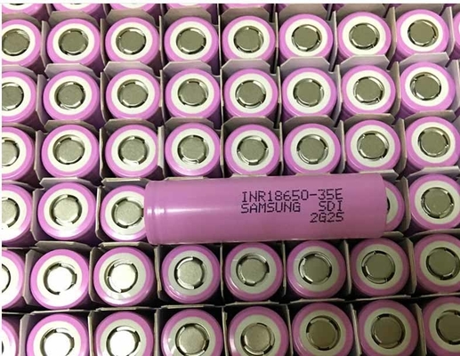 Samsung 35E 18650 Bateria 3500mAh 8A 3.6V Célula de íons de lítio cilíndrica INR18650-35E