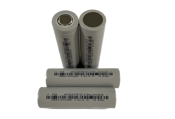 Alta capacidade 18650 Bateria 3800mAh 4000mAh 3.6V Célula recarregável de íons de lítio cilíndrica