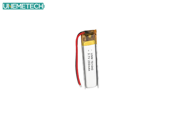 Bluetooth Earphone Bateria Lipo 701040 3,7 V 230mAh com CE e IEC62133 aprovado