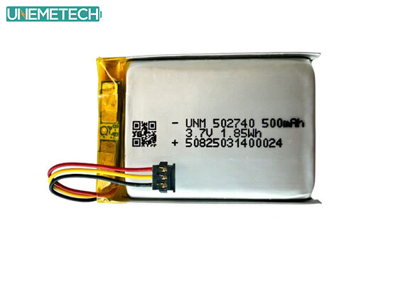 Qualidade 3.7V 500mAh Bateria de polímero de lítio 502740 Bateria LiPo para caixa de carregamento de aparelho auditivo Fábrica