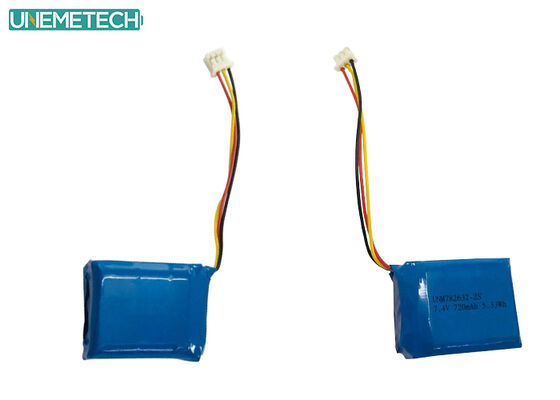 Qualidade 2S 7.4V Bateria Li-Polymer 782632 720mAh Bateria Lipo personalizada Fábrica