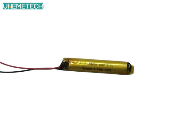 Qualidade 08400 Bateria Lipo cilíndrica 3.7V 200mAh Bateria recarregável de íons de lítio para Smart Pen Fábrica