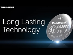 Bateria de chave de carro Panasonic CR2032 3V 225mAh Bateria de botão para chaves de veículo
